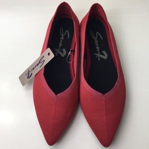 Seven 7 Red Pointed Soft Doll Shoes Size 9